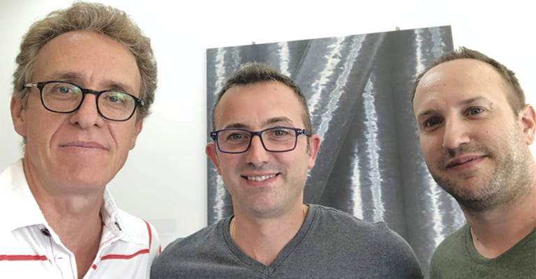 Carbomech team: Fabrizio Pauri, Fabrizio Pejla, Alex Vallino (from the left)
