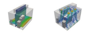 Electron microscope cleanroom CFD simulation