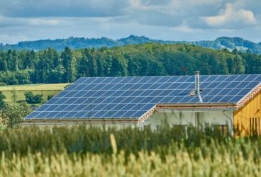 net zero building with solar panels