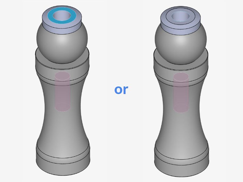 Selection of assigned faces for screw bolt connectors