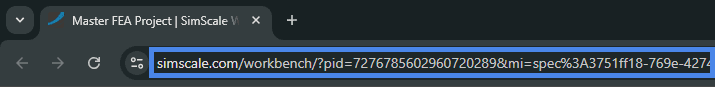 Copy the URL from the workbench