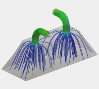 Flow analysis of a suction nozzle