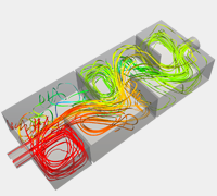 Water purification process simulation