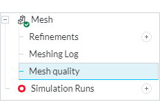 simscale simulation tree part for mesh visualization