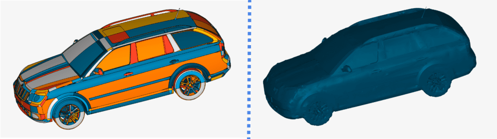 wrap surface result for car